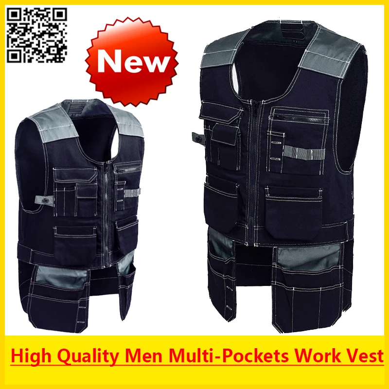 High quality Men outdoor workwear mens work vests tool vests free shipping High quality Men outdoor workwear mens work vests tool vests free shipping