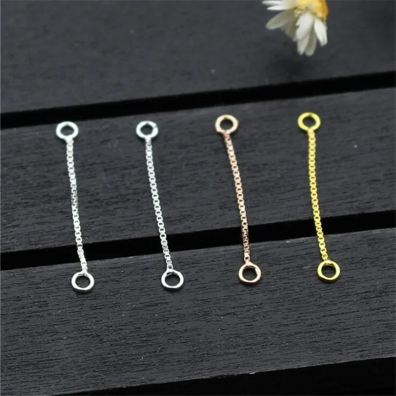 Jewelry Findings Earring Necklace Ends Extended Extension Box Chain