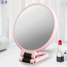 10X зеркало для макияжа, настольное туалетное зеркало, складное настольное зеркало принцессы, Женская ручка красоты, Двухстороннее увеличительное зеркало
