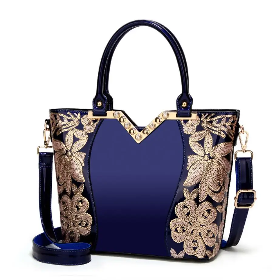 

Bags For Women 2019 Luxury Handbags Women Bags Designer Bolsa Feminina Ladies Hand Bags Sequins Patent Leather Messenger Bags