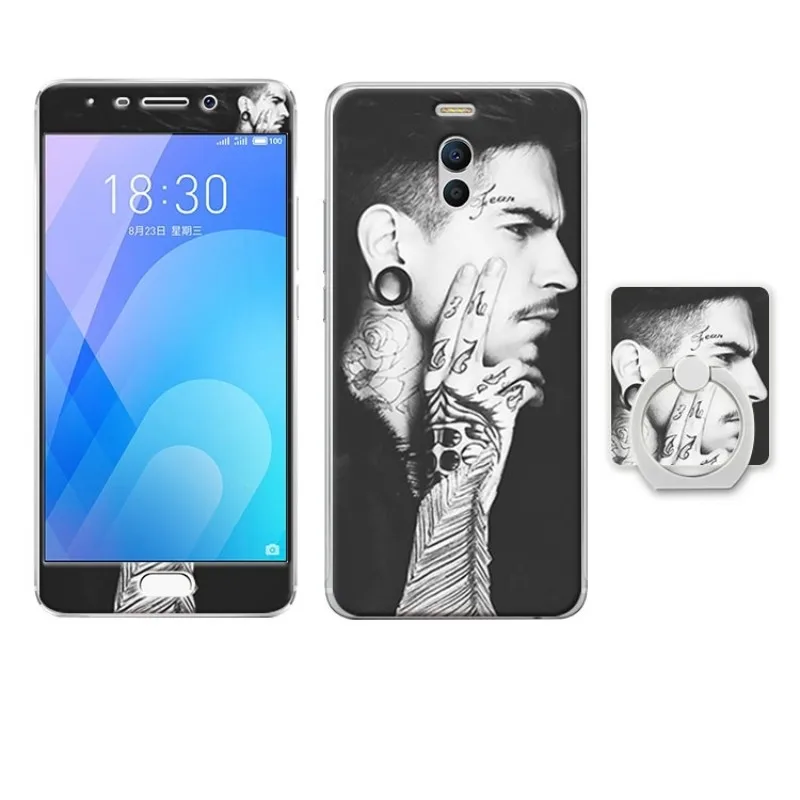Meizu M6 note case cover glass screen protector  (15)