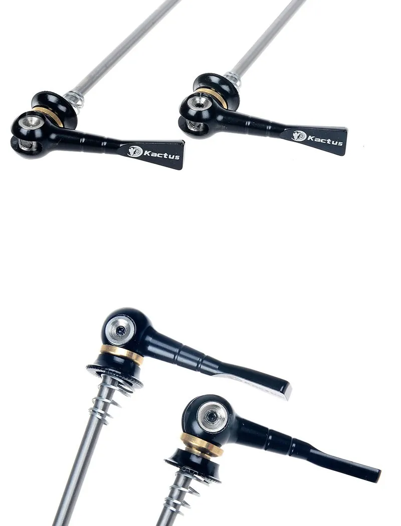 6 bestgia 1 Pair Light Titanium axle CNC Bicycle Quick Release alloy Cycling Wheel Hub Skewers Set MTB Road bike hub quick-release lever Bike parts