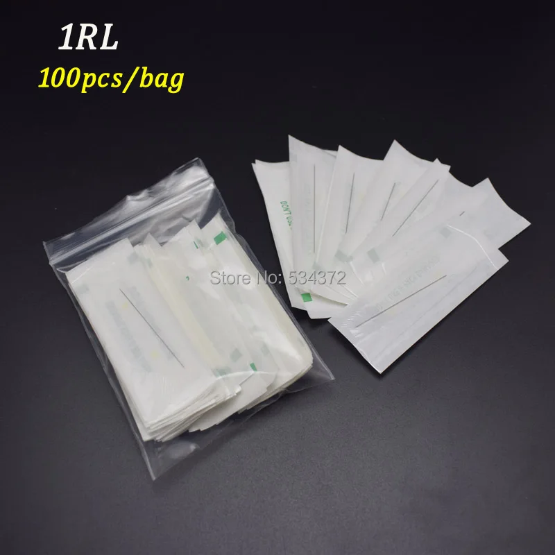 1R *100pcs Sterilization Packaging Permanent makeup needles (0.35MM) | Красота и здоровье