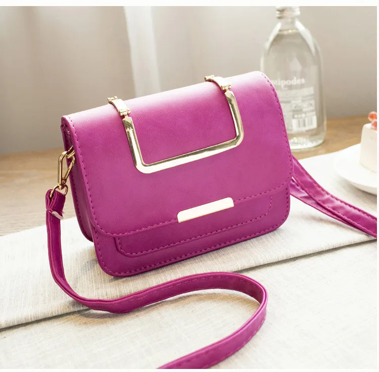 30 2016 Korean Style New Arrival Messenger Pack Shoulder Bags Fashion Personality Chain Mini Handbags Small Square Package