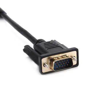 

15cm VGA Male/Female to RJ45 Adapter Cable 15Pins Connector Cables for Computer Displays ND998