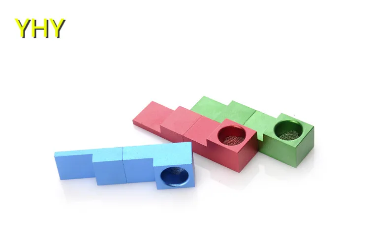 12Portable Metal Cigarette Tobacco Smoking Pipe Super Magnetic Pipe Tink Sky Mini Type Foldable Metal Magnet Folding Pipes