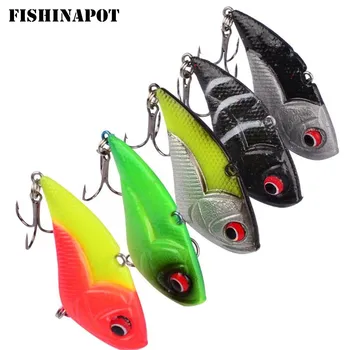 

FISHINAPOT 1PCS 13g/50mm Fishing Lure VIB Bait With Lead Available Bass Pike Jig Wing Wobbler Crankbait Fishing Tackle