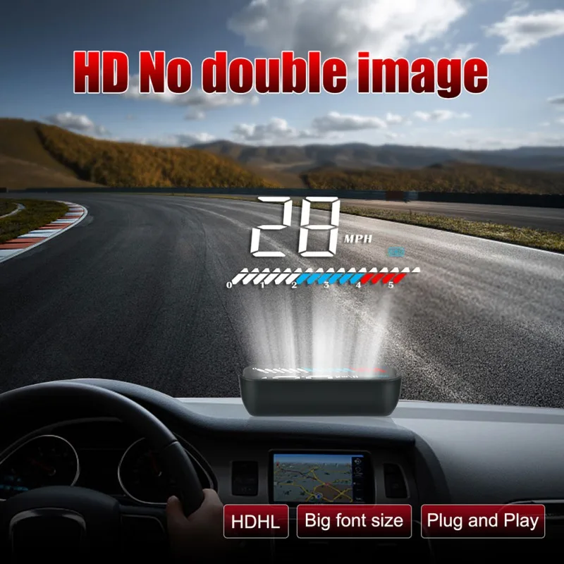 

M7 OBD2 Onboard Hud GPS Car Head Up Display Overspeed Warning Computer Windshield Projector Light Sensor Car Accesories