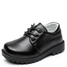 Обувь для мальчиков, детская кожаная обувь, детская школьная обувь для мальчиков, черные тонкие туфли, детская кожаная обувь для выступлений