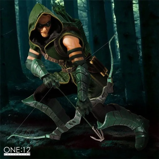 MEZCO DC COMICS Green Arrow 1/12 Scale PVC Action Figure Collectible Model Toy 17cm