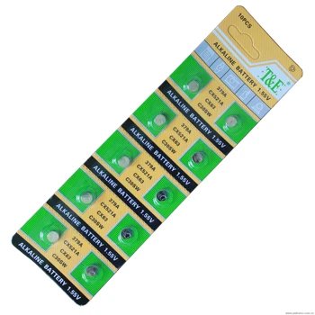 

New T&E brand 10PCS AG0 LR521 379 SR521 WATCH ALKALINE BATTERIES