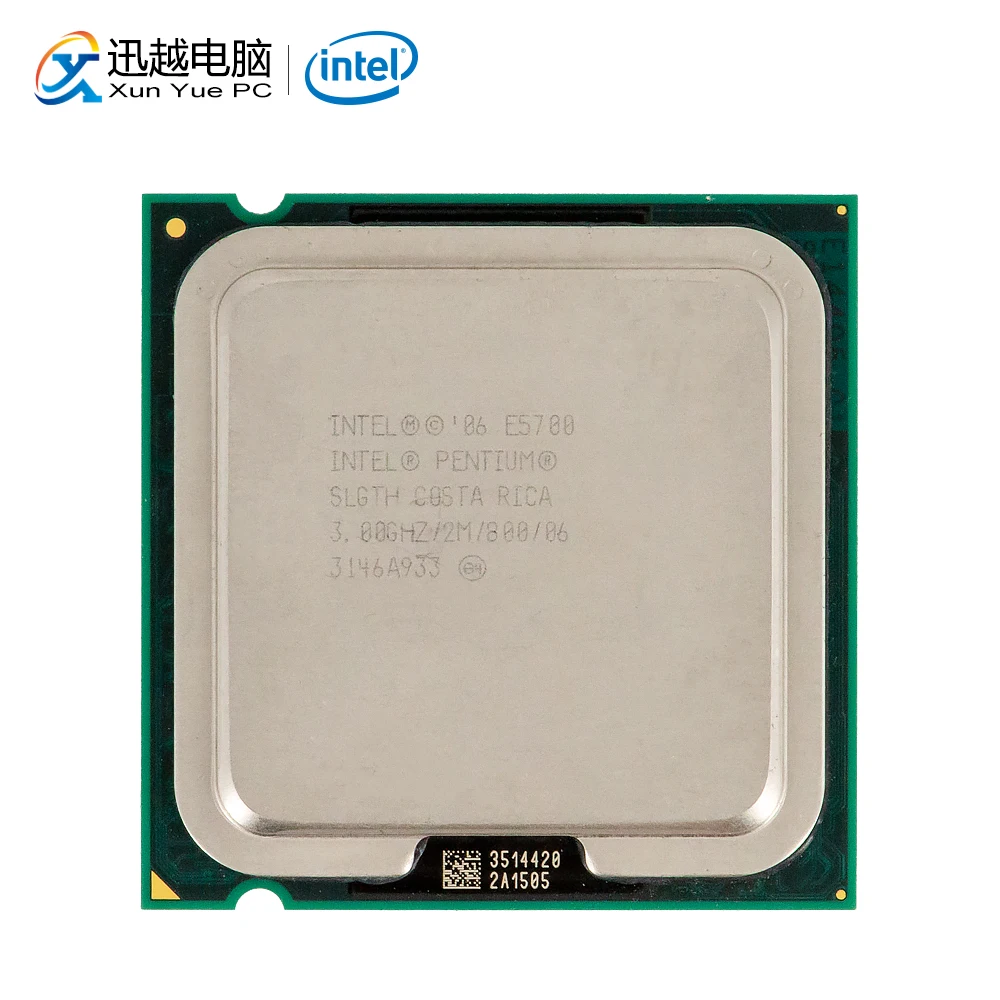 إنتل بنتيوم ثنائي النواة E5700 سطح المكتب المعالج 3.0 GHz 2 MB مخبأ FSB 800 MHz LGA 775 5700 تستخدم وحدة المعالجة المركزية إنتل بنتيوم ثنائي النواة E5700 سطح المكتب المعالج 3.0 GHz 2 MB مخبأ FSB 800 MHz LGA 775 5700 تستخدم وحدة المعالجة المركزية