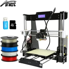 Anet A8 Large Printing Size Precision Reprap Prusa i3 DIY 3D Printer kit with Filament &Card& Video Free