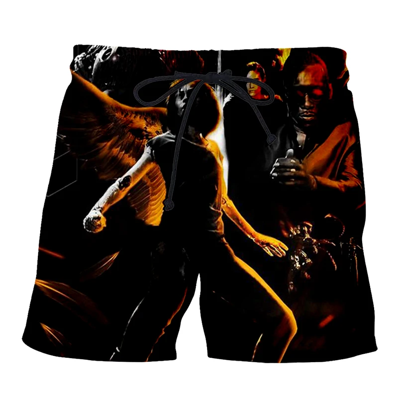 PLstar Cosmos, новинка, фильм Алита, боевой ангел, череп, мужские летние повседневные шорты, 3D принт, свободные пляжные шорты, Прямая поставка, шорты