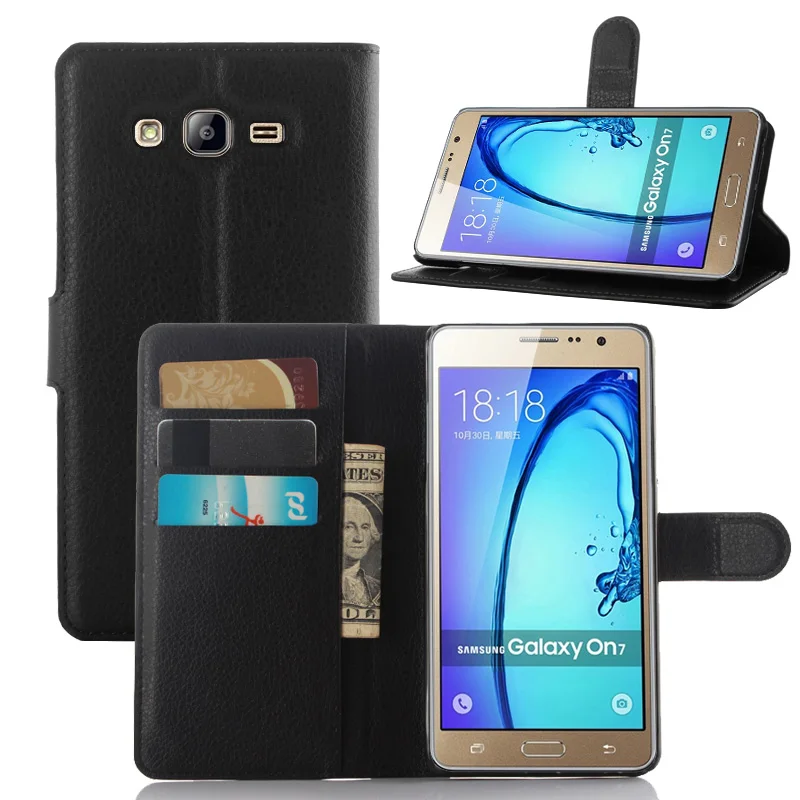 For Samsung Galaxy On7 Pro Case Luxury Pu Leather Back Cover Case For