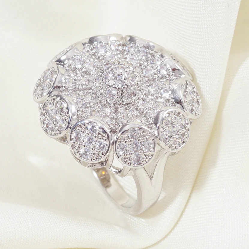 

HOT Vintage Fashion Luxury Brand Ring Micro Pave Cubic Zircon for Women Dubai Jewelry Gift Dropshipping