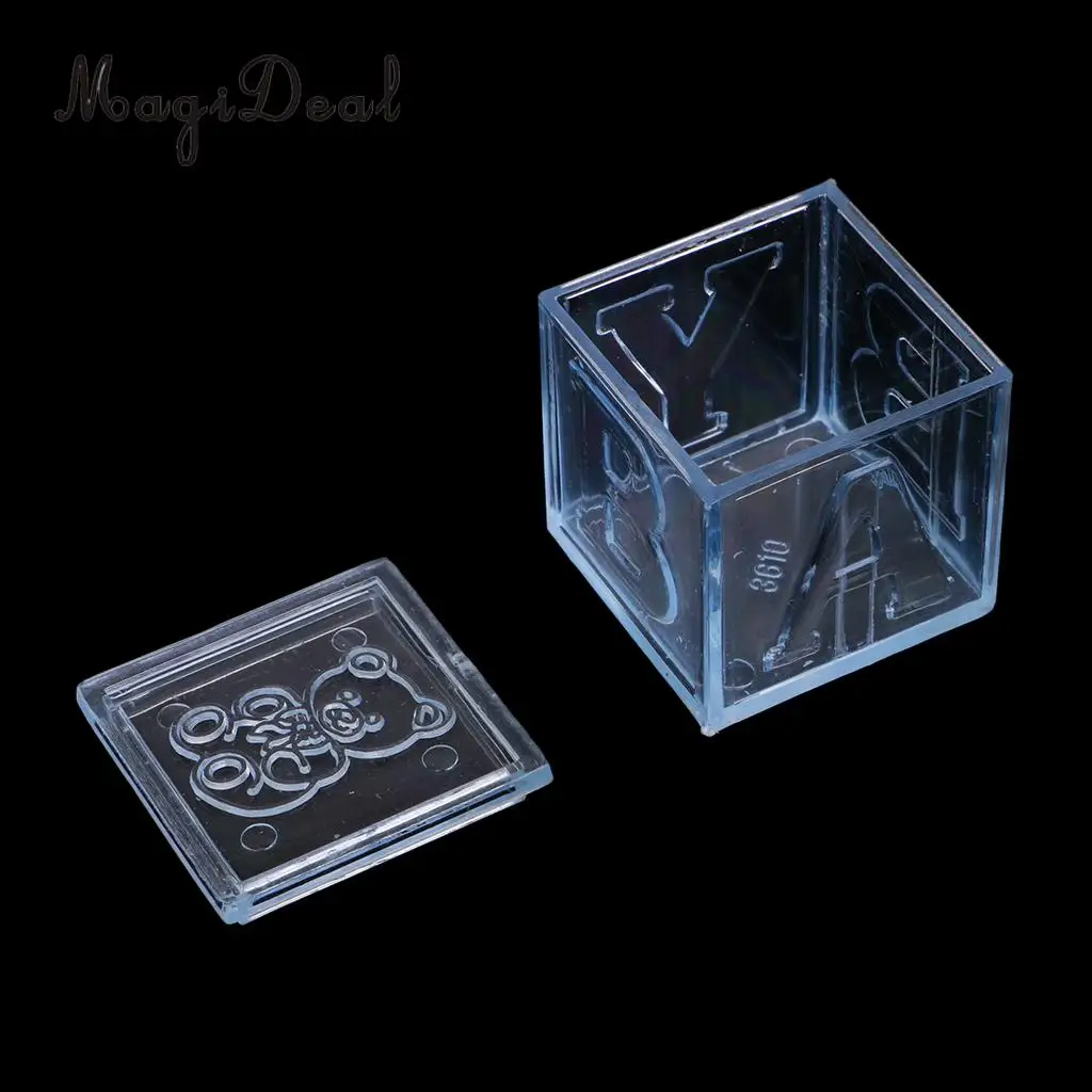 MagiDeal Building Blocks Candy Box Wedding Baby Shower Party Gift Favor 3 Colors Choose