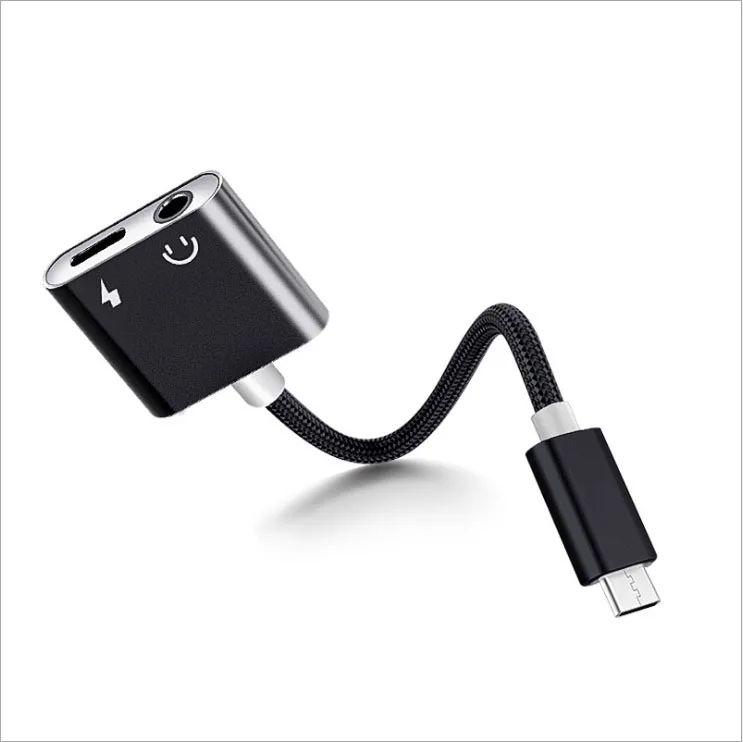 USB Type-C аудио адаптер для зарядки 2 в 1 Тип C штекер на гнездо 3 5 мм разъем наушников +