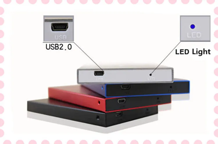 2015 Aluminum hdd hard disk box USB 2 0 to SATA 2 5 hdd 2 5 5