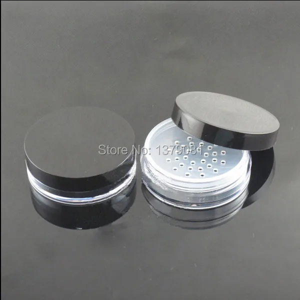 50pcs/lot 10G Cosmetic Jars with Powder Sifter Mesh With Powder Puff