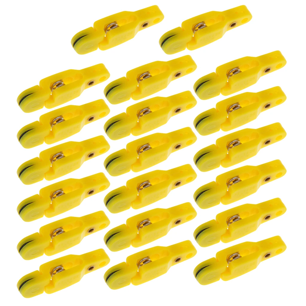 

Perfeclan 20Pcs Fishing Planer Board Release Clip Heavy Tension Clips Yellow