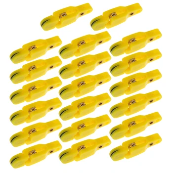 

Perfeclan 20Pcs Fishing Planer Board Release Clip Heavy Tension Clips Yellow