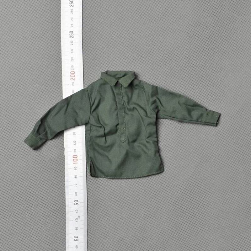 

1/6 Men's Clothes Model Deep Green Shirt Model for 12'' Male Action Figures Bodies DIY Accessories Toys Gifts