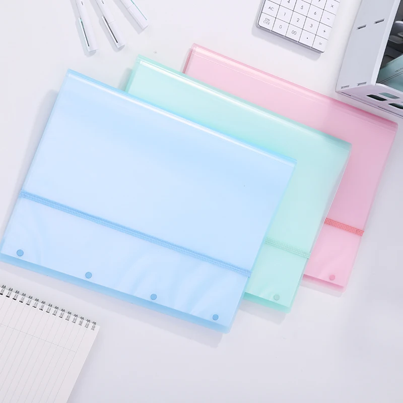 Deli 72478 Strap Test Paper Clip A3 Size Student Folder File Bag