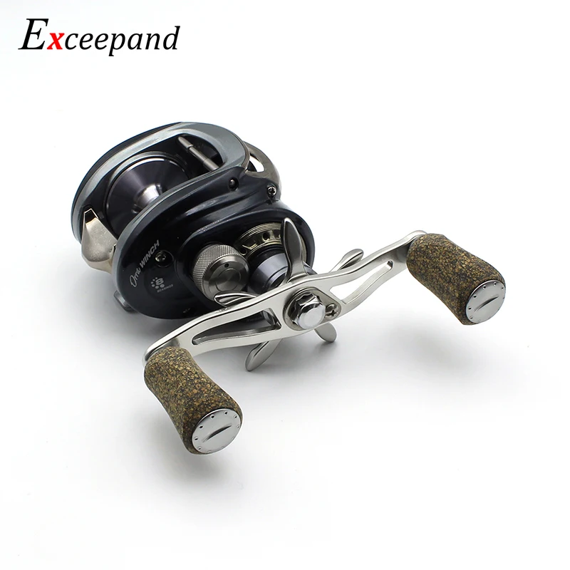 Exceepand Rubber Cork Knob Fishing Reel Handle for Abu Garcia Daiwa Low Profile Saltwater Baitcasting Reel Grip