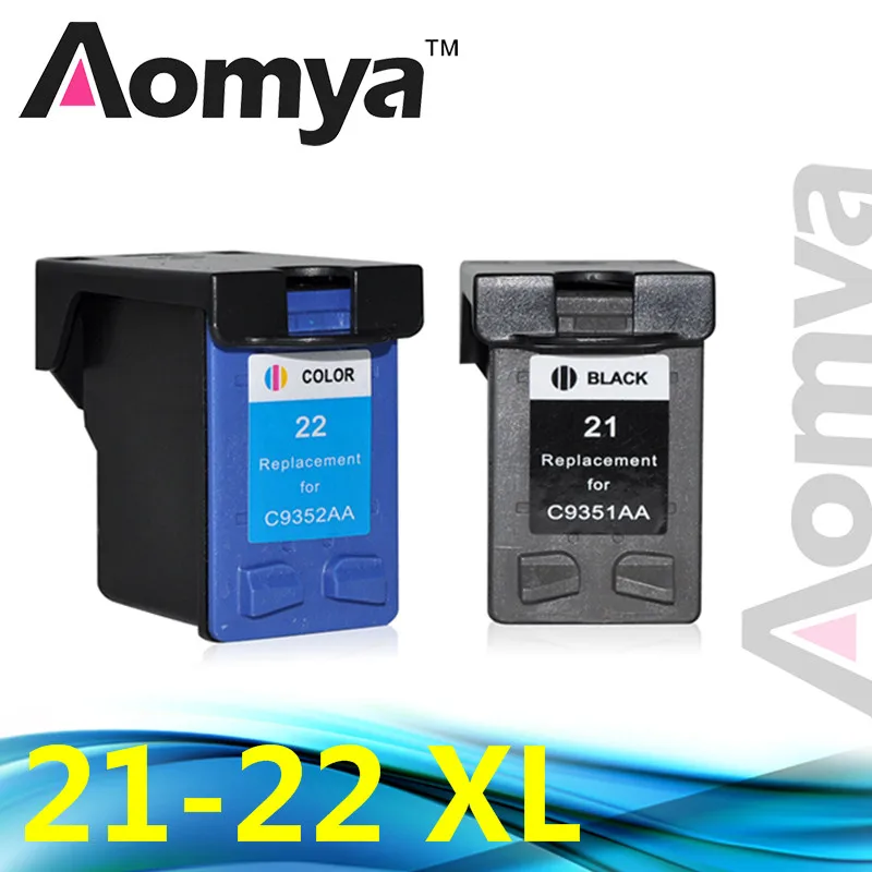 Aomya Ink Cartridge 21 22 XL Compatible For HP 21 22 for HP Deskjet