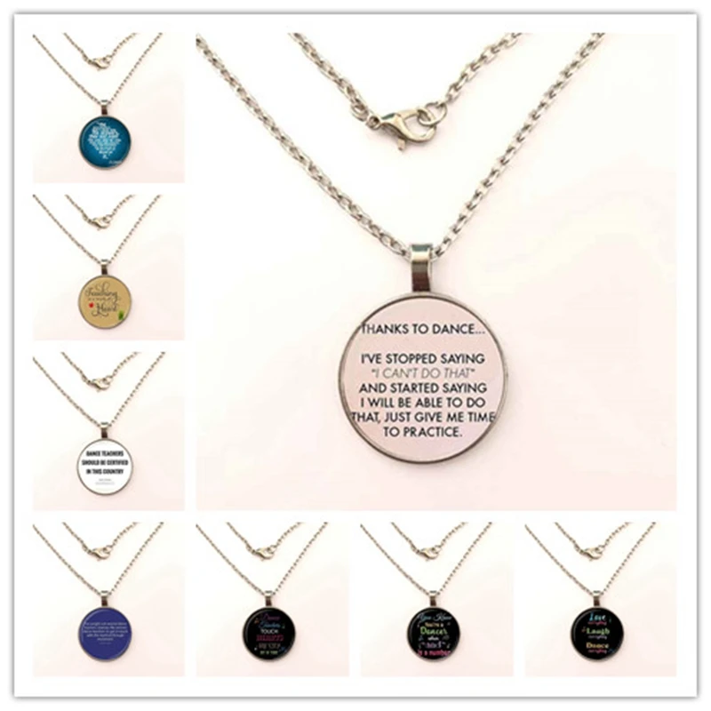 GDRGYB 2019 EJ Glaze For Girls Best Gift Jewelry Fashion Statement Pendant necklace Glass Dance Teacher | Украшения и аксессуары