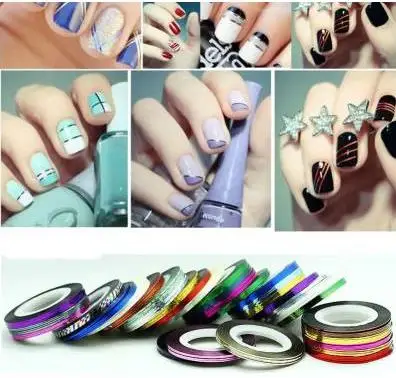 1pc font b Nail b font art Kit supplies wholesale gold silver painted wire cable jewelry