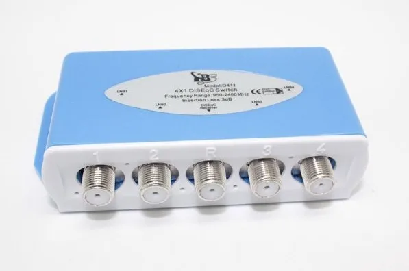 

4 x 1 Satellite DiSEqC Switch for DVB S2 Receiver