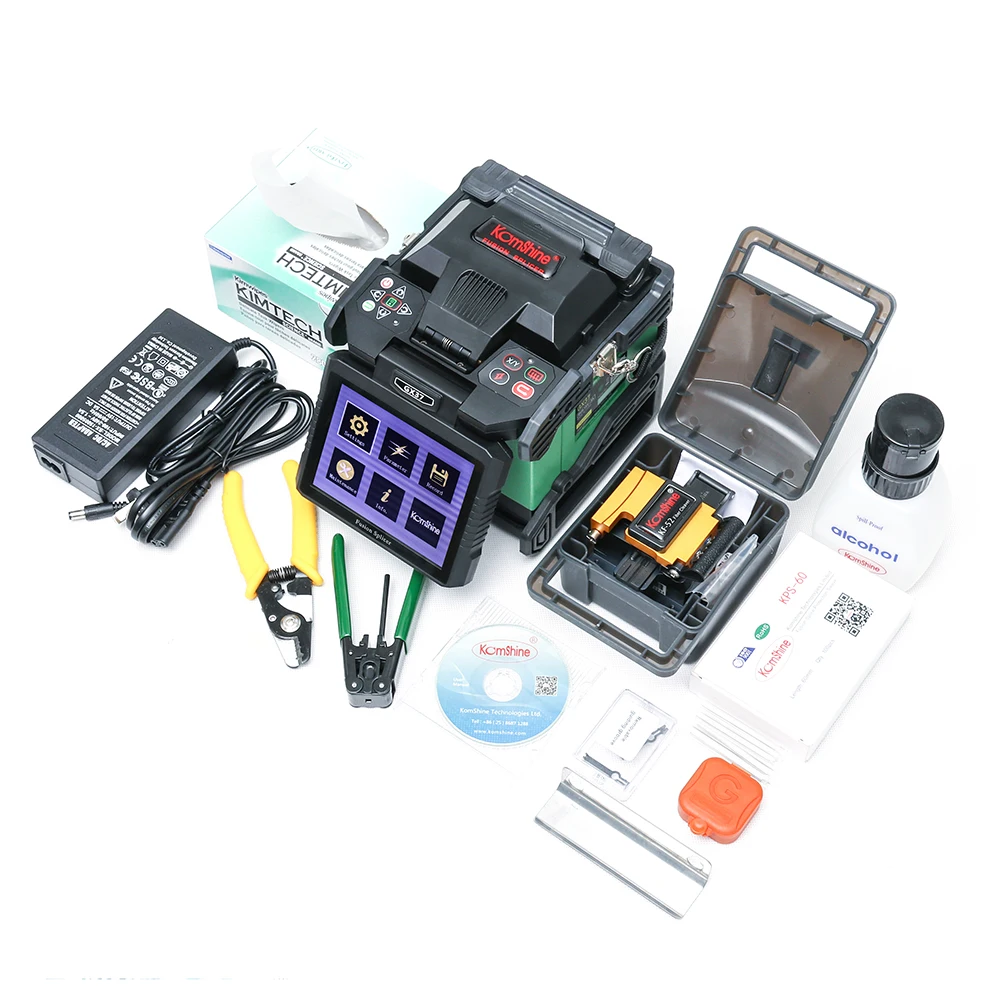 KOMSHINE GX37 SM & MM автоматический оптоволоконный сварочный аппарат|optical fiber fusion splicer|fusion