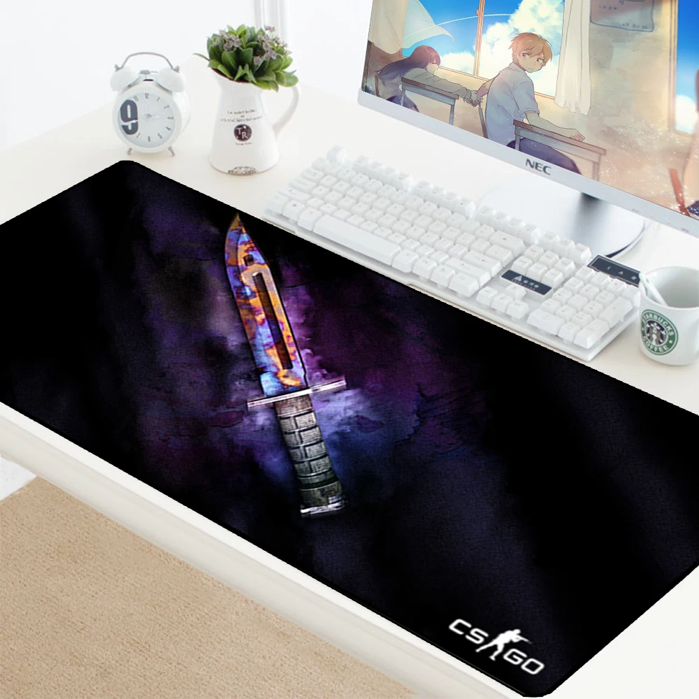 CS GO геймер Мышь Pad нож в стиле игры &quotCounter Strike&quot Non slip клавиатура коврик CSGO pad для PC
