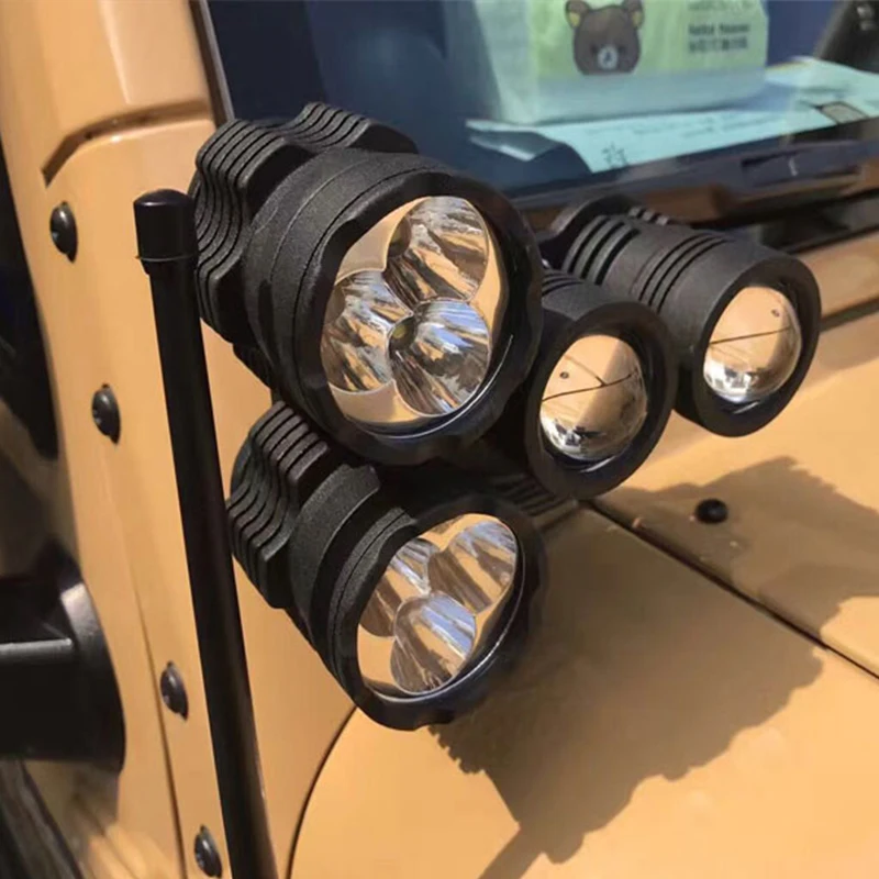 

Car Accessories Fog lamp A-column spotlight Driving Fog Light Spotlights For Jeep Wrangler 07-16 4x4 Liberty Off Road SUV