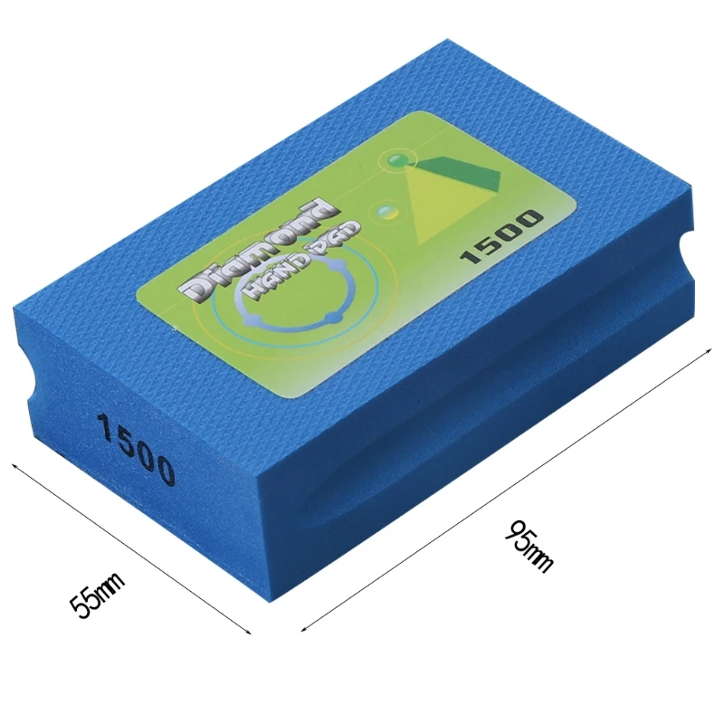 Алмазный губка для ручной полировки шлифовальный станок для Стекло камень Мрамор 800/1800/3500 Грит W329