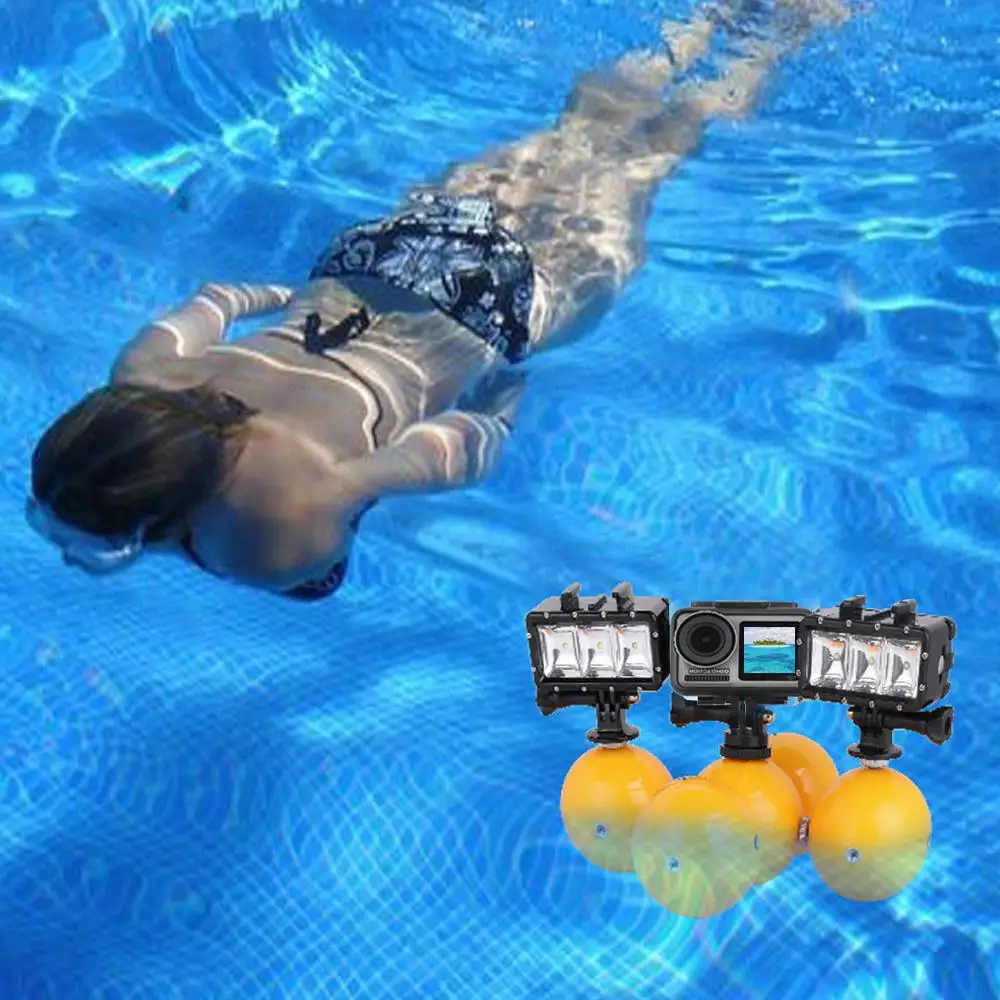 

BEESCLOVER Buoyancy ball for DJI OSMO ACTION 1 Pc Underwater Camera Floating Buoyancy Ball Mini Floaty Holder for DJI r25
