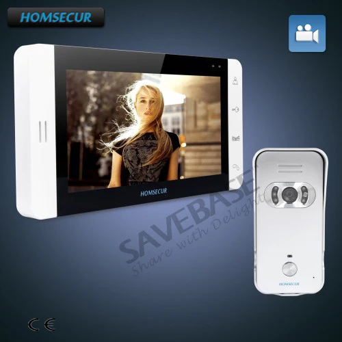 

HOMSECUR Hand-fee 7" Video Door Entry Security Intercom with Outstanding Video&Audio Performance+Russian Delivery