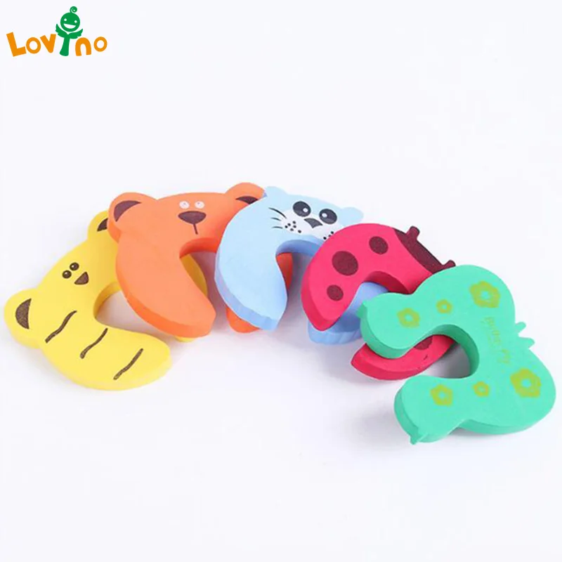 

New 6Pcs Baby Pinch Finger Guard Jammer Lock Stopper Protector Safety Stop Color Random Delivery New