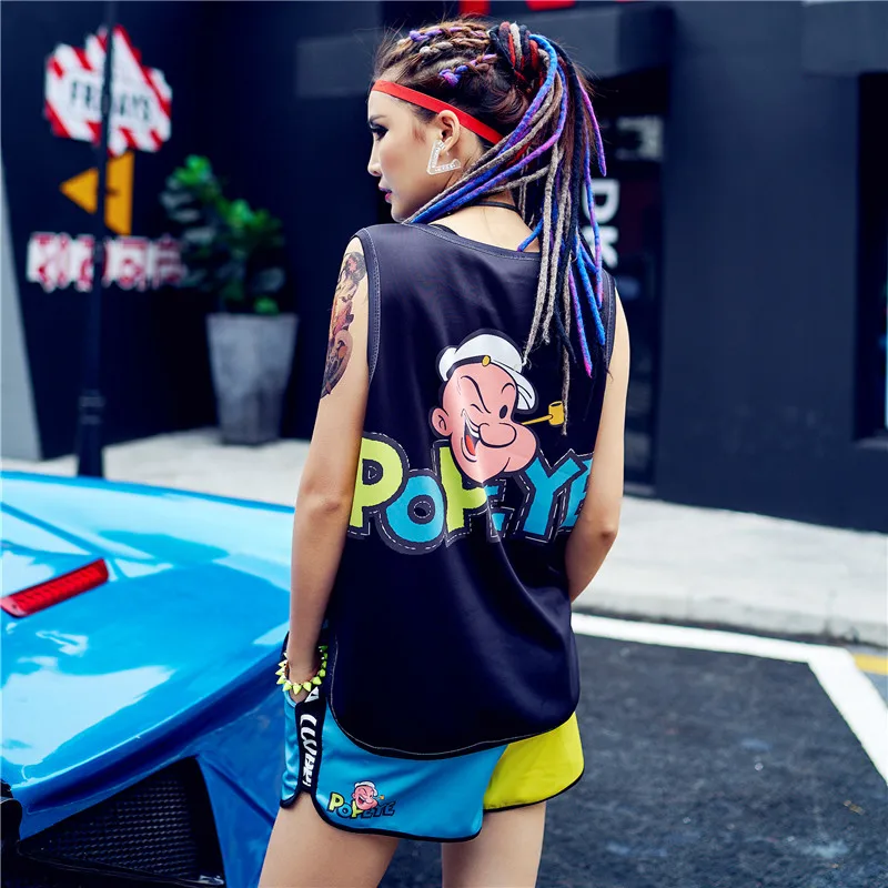 Женский тренировочный костюм just.be.never harajuku повседневный из двух предметов в стиле
