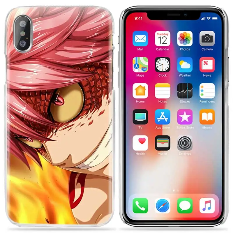 Fairy Tail Anime Clear Hard Plastic Phone Case Cover For Iphone 4 To Xs Max Xr 5s Se 5c 6s Plus 7s 8 - 11