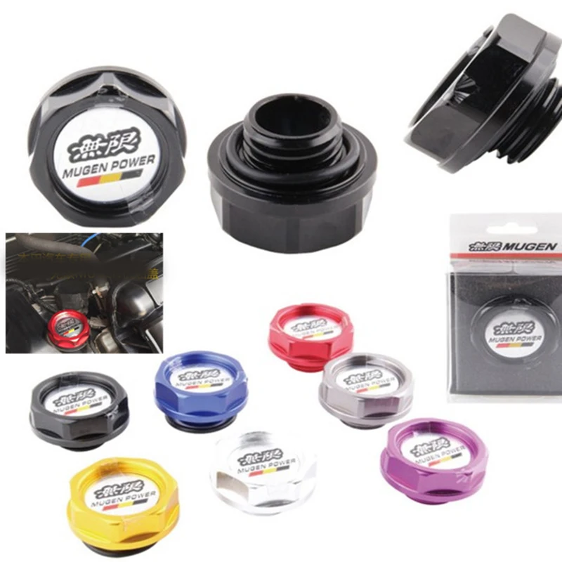 BLACK SHOCKER BILLET CNC RACING ENGINE OIL FILLER CAP FOR MITSUBISHI