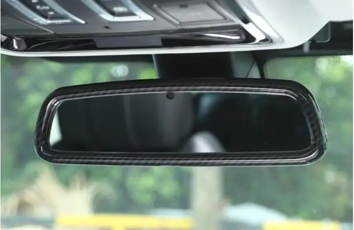 

Carbon Fiber Interior Reversing Frame 2011-2017 For Land Rover Range Rover Vogue Rearview Mirror Decorative Sequin