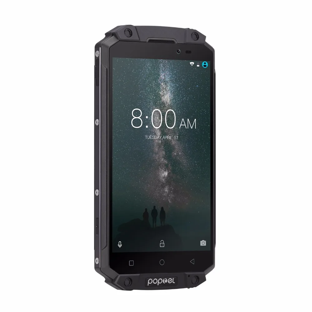 GuoPhone POPTEL P9000 Max 4 Гб 64 Гб IP68 водонепроницаемый ударопрочный 4G смартфон 5," FHD MT6750V Восьмиядерный 13 МП NFC OTG отпечаток пальца