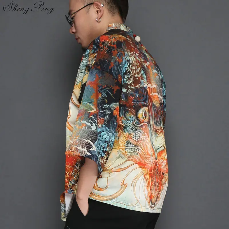 Традиционная японская мужская одежда yukata японское кимоно Мужская традиционная