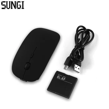 

2.4 GHz Rechargeable Wireless Mouse Adjustable DPI Rechargeable Mice Mute Optical Mouse Slim With Charging Cable For Laptop PC