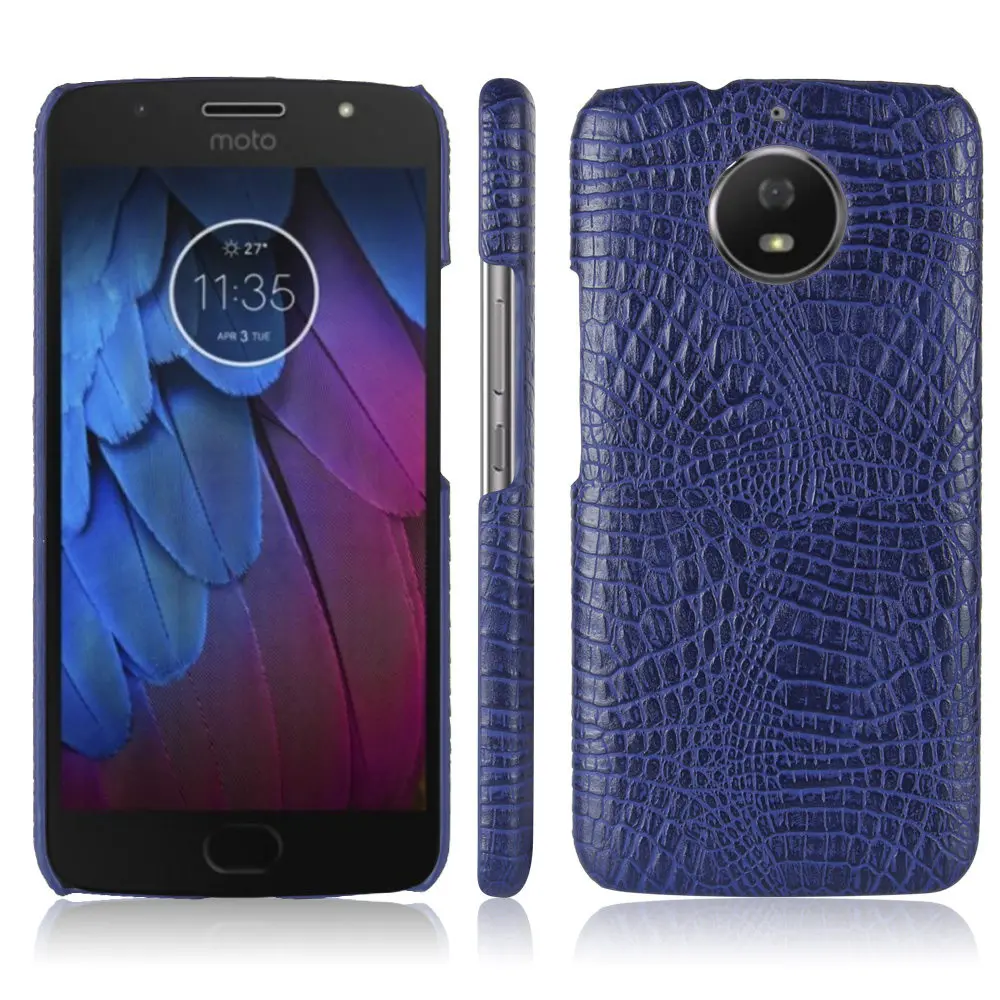 Чехол из крокодиловой кожи для Motorola Moto G5s Plus XT1806 XT1802 жесткий защитный чехол ПК