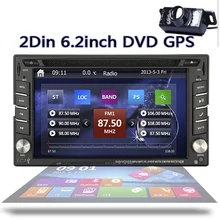 En el tablero de Doble DIN Stereo 6.2 ”Coche NAVI Reproductor HD Reproductor de DVD incorporado de Navegación GPS Con Pantalla Táctil de Bluetooth + envío raer CÁMARA