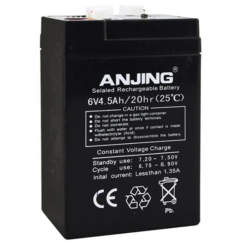 

Sealed Storage Battery for Children Kids Car Toys Light Outdoor Speaker Lead-acid Accumulator Rechargeable 6V 4.5AH 4AH 6V4.5AH